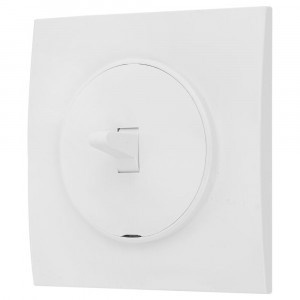 Bylectrica РЕТРО ПРОВАНС квадрат выкл. 1 кл. СУ тумблерный корп. ABS белый, (С110-2303)