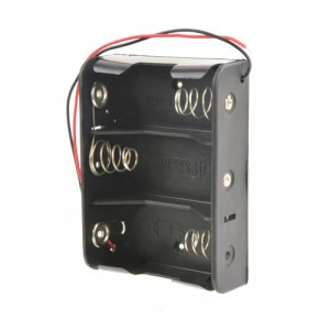 Батареечный отсек ROBITON Bh3xR14с двумя проводами PK1, 16515