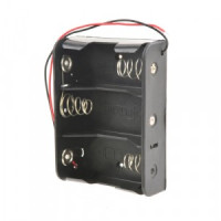 Батареечный отсек ROBITON Bh3xR14с двумя проводами PK1, 16515