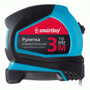 Smartbuy Рулетка измерительная, 3мх16мм, прорезиненный корпус, SBT-MTP-316P5