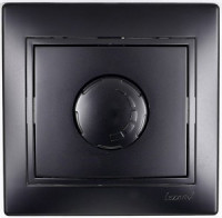 Lezard Мира диммер СУ 1 кл. 16А (800Вт) черный бархат (корпус PC) 701-4242-115