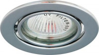 Feron св-к встр. MR16 GU5.3 круг хром металл 90(59)x27 поворотный DL11 15118