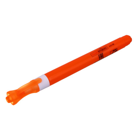 ClipStudio Маркер-выделитель оранжевый, круглый корпус, скошенный наконечник