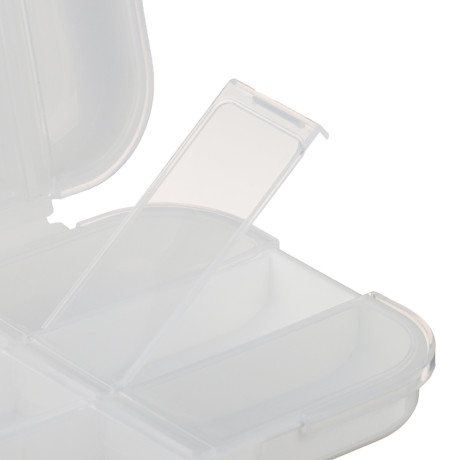 Универсальный бокс тм VETTA, дорожный, 8 отдел., пластик, 10х6х3,5см