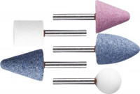 Набор STAYER &quot;MASTER&quot;: Абразивные минишарошки-насадки д/гравера и дрели, хвостовик d 3,2мм, 5 предм.