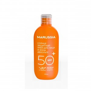 Солнцезащитный крем для лица и декольте 50 SPF 250 мл Маруся