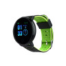 BY Умные часы Wayke, пульс, шагомер, кислород, будильник, 1,3", черно-зеленый