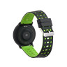 BY Умные часы Wayke, пульс, шагомер, кислород, будильник, 1,3", черно-зеленый
