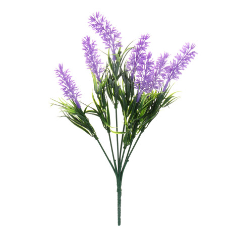 LADECOR Букет искусственных цветов лаванда, 31 см, пластик