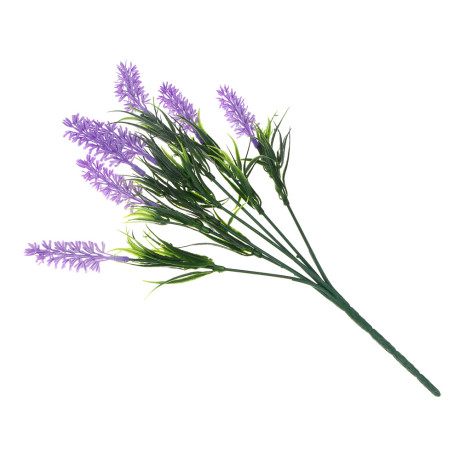 LADECOR Букет искусственных цветов лаванда, 31 см, пластик