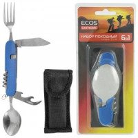 Набор походный 6 в 1 ECOS TS-34 синий 325134