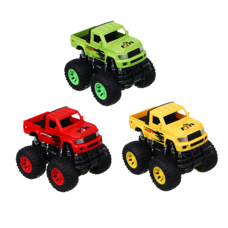 ИГРОЛЕНД Машина инерционная "Джип пикап", ABS, TPR, 10х10х12 см, 3 дизайна