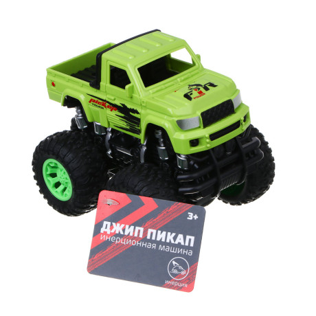 ИГРОЛЕНД Машина инерционная "Джип пикап", ABS, TPR, 10х10х12 см, 3 дизайна
