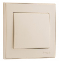 Lezard RAIN выкл. СУ 1 кл. жемчужно-бел. металлик (корпус PC) 703-3030-100