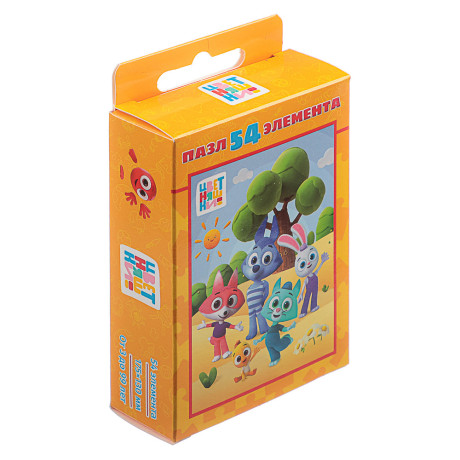 Пазл 54 элемента, 10,5х2,5х6,5см в ассортименте