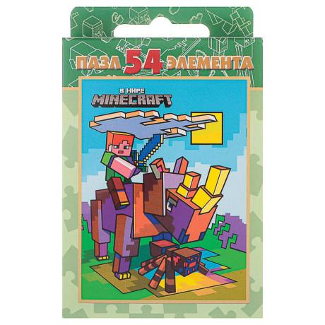 Пазл 54 элемента, 10,5х2,5х6,5см в ассортименте