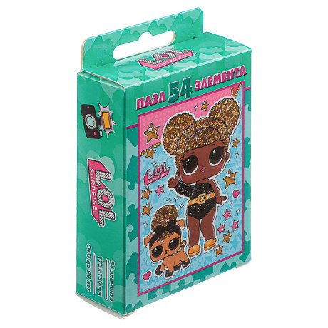 Пазл 54 элемента, 10,5х2,5х6,5см в ассортименте