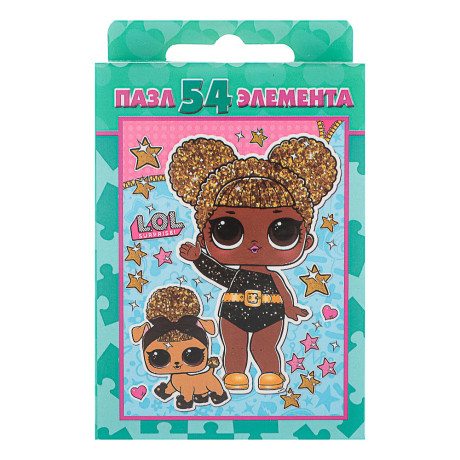 Пазл 54 элемента, 10,5х2,5х6,5см в ассортименте