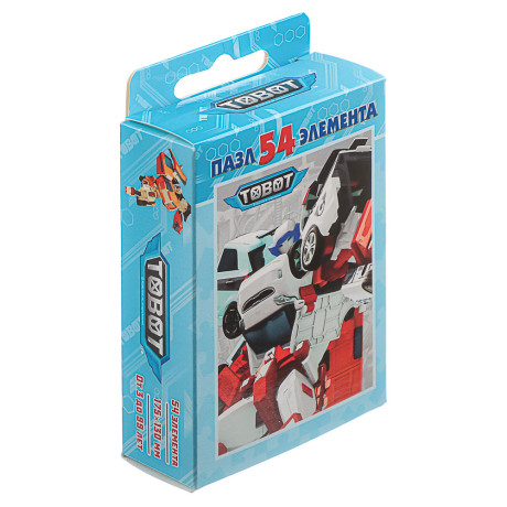 Пазл 54 элемента, 10,5х2,5х6,5см в ассортименте