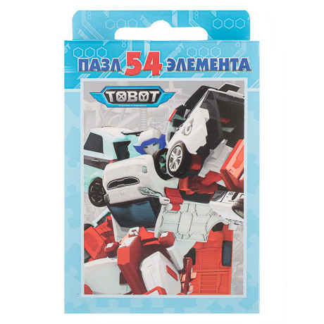 Пазл 54 элемента, 10,5х2,5х6,5см в ассортименте