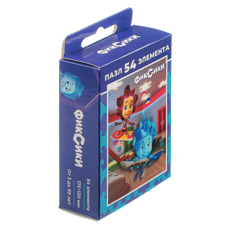 Пазл 54 элемента, 10,5х2,5х6,5см в ассортименте
