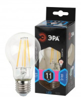 ЭРА F-LED ЛОН A60 E27 11W(1080lm) 4000K 4K филамент (нитевидная) прозр.105х60 A60-11W-840-E27 2966