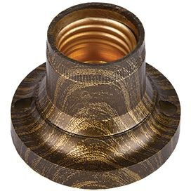 Ecola патрон накладной прямой E27 Черненая бронза  AB7STOEAY (10!)