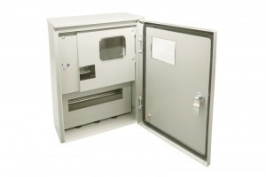 TDM щит учетный ЩУ-1ф/1-0-12 IP66 (395х310х165 мм) с опломбмровкой счетчика SQ0905-1001