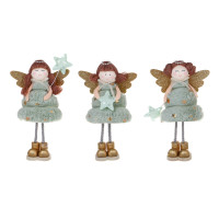 СНОУ БУМ Сувенир Ангел 21 см, полиэстер, зеленый, 3 вида