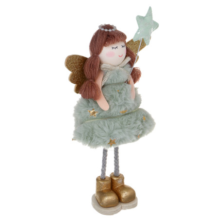 СНОУ БУМ Сувенир Ангел 21 см, полиэстер, зеленый, 3 вида