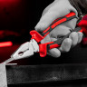 Плоскогубцы Nickel, никелированные 200 мм, двухкомпонентные рукоятки Matrix