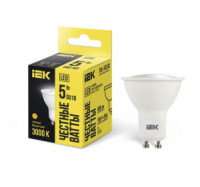 IEK лампа св/д GU10 5W(500lm) 3000K 2K 54x50 матовая LLE-PAR16-5-230-30-GU10
