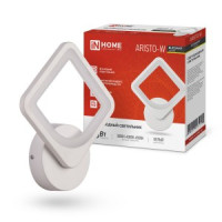 ASD/InHome св-к св/д бра упр 15W(1050lm) 2K-4K-6K 200x200x45  STEP COLOR бел ELEGANT ARISTO-W 3111