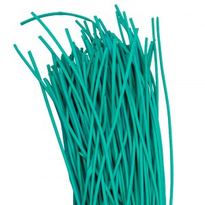 EKF термоусадка трубка ТУТ  2/1 зеленая в отрезках по 1м (уп.200м, цена за 1м) tut-2-j-1m