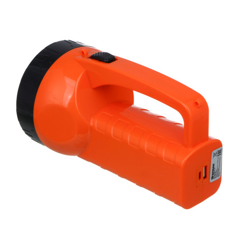 ЕРМАК Фонарь прожектор 19 LED+COB, Type-С, пластик, 182х100х103 мм