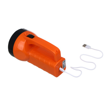 ЕРМАК Фонарь прожектор 19 LED+COB, Type-С, пластик, 182х100х103 мм