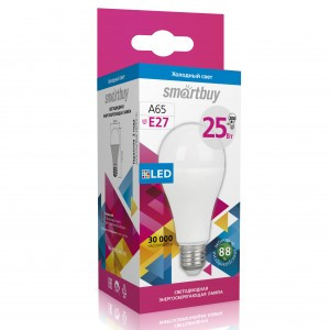 Smartbuy ЛОН A65 E27 25W(2000lm) 6000K 6K 133x65 SBL-A65-25-60K-E27