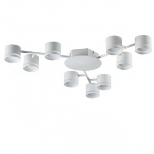 LUMION 8235/9C COMFI LN25 бел. мет. люстра LED GX53 9x10W 220V GARETA