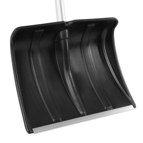 Лопата для уборки снега пластиковая, 470х350х1340 мм, алюминиевый черенок, Сибртех