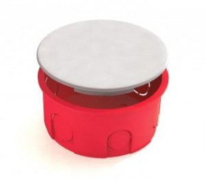 GREENEL Коробка распред. СУ D80х40мм для кирпич. стен с крышкой оранж. (175шт) GE41007