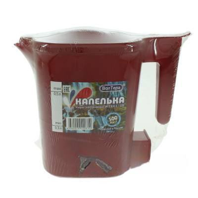 Электрочайник ЭЧ 0,5/0,5-220 "Капелька" 0,5л/0,5кВт (цвет Красный) х8