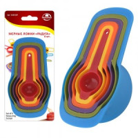 Ложки мерные &quot;Радуга&quot;, 6шт/уп, цена за уп (кратность 6шт!!!) пластик VL80-267 Мультидом