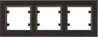 Makel Karea рамка СУ 3 мест. коричн.(горизонт.) 56096703