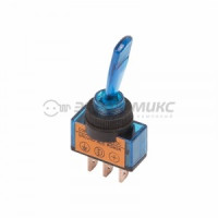 REXANT тумблер 12V 20А (3c) ON-OFF однополюсный с синей инд. (ASW-13D) цена за шт (10!),,36-4371