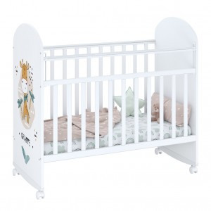 Кровать детская Фея 701 Жирафик, белый (мест 1)