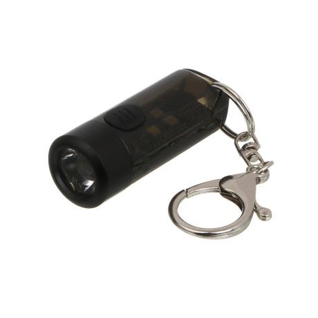 Фонарик ручной тм ЕРМАК,мини,на карабине,XPG+4 LED,7 режимов,ультрафиолет,160мАч,Type C,красный свет