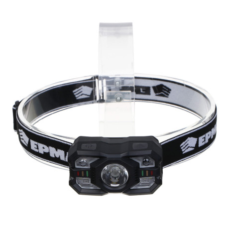 ЕРМАК Фонарь налобный,XТЕ+SMD, 5 режимов,1200мАч,Type-C,сенсорный, пластик,75х40х37 мм,красный свет