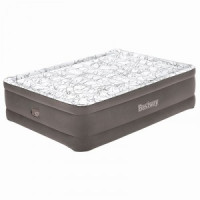 Матрас надувной Tritech Fashion Flock Queen встр аккум насос 203*152*56см Bestway 6713E 130451