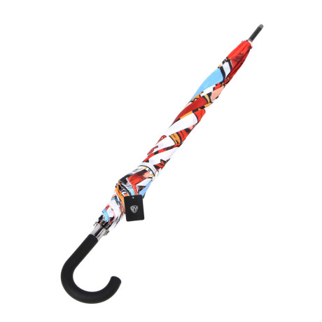 BY Зонт-трость РЫЖИЙ, полиэстер, сплав, 70см, 8 спиц