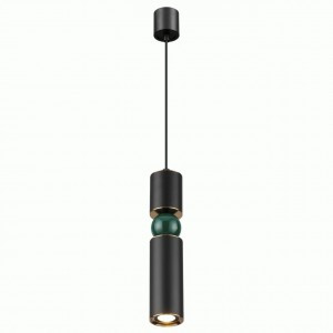 ODEON LIGHT 4075/5L ODL19 045 черн./зол./зелен. подвес GU10 1*5W SAKRA 500lm 1500x65